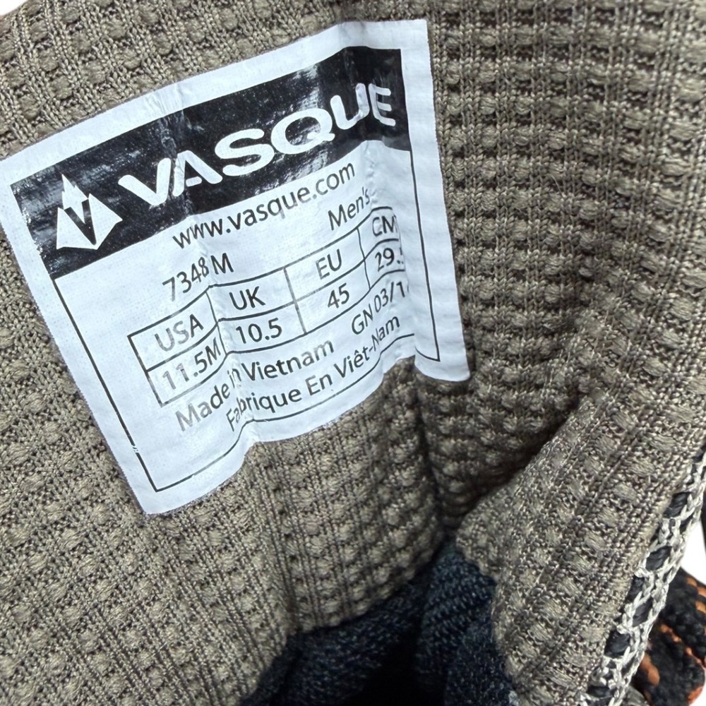 Vasque Monolith UltraDry Mens Hiking Boots Brown Orange 7348M Size 11.5M - Picture 7 of 8